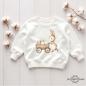 Preview: Buegelbild Osterhase mit Wagen Preview: Buegelbild Osterhase mit Wagen